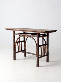 antique rustic hickory table