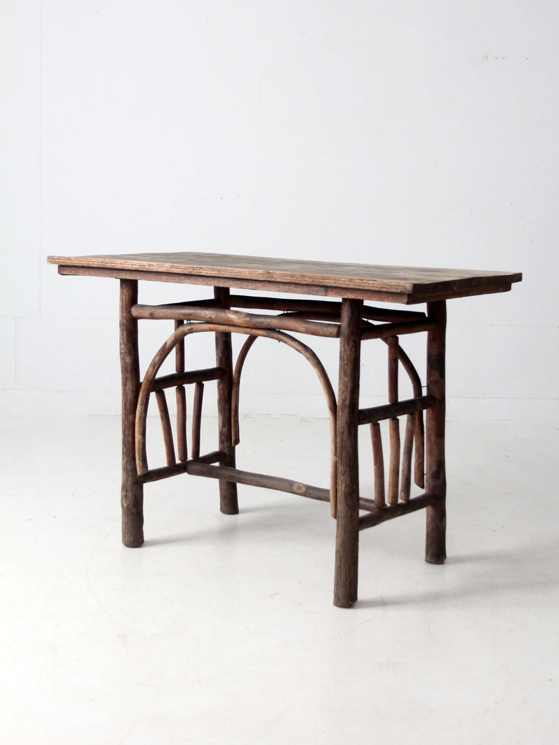 antique rustic hickory table
