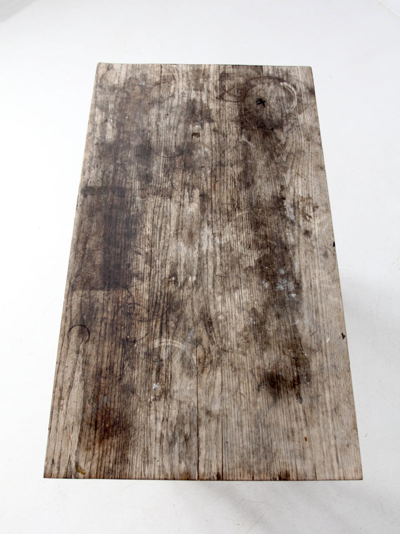 antique rustic hickory table