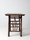 antique rustic hickory table