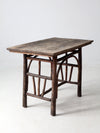 antique rustic hickory table