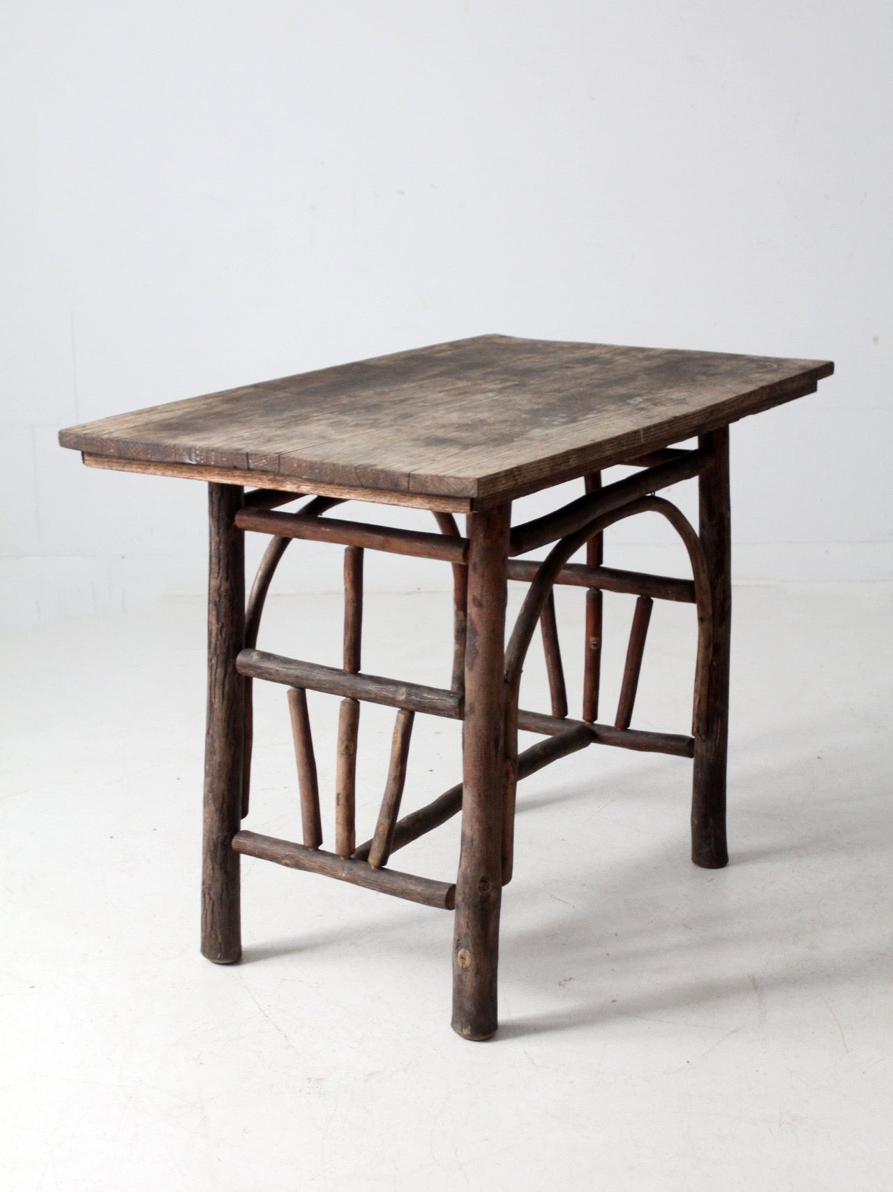 antique rustic hickory table