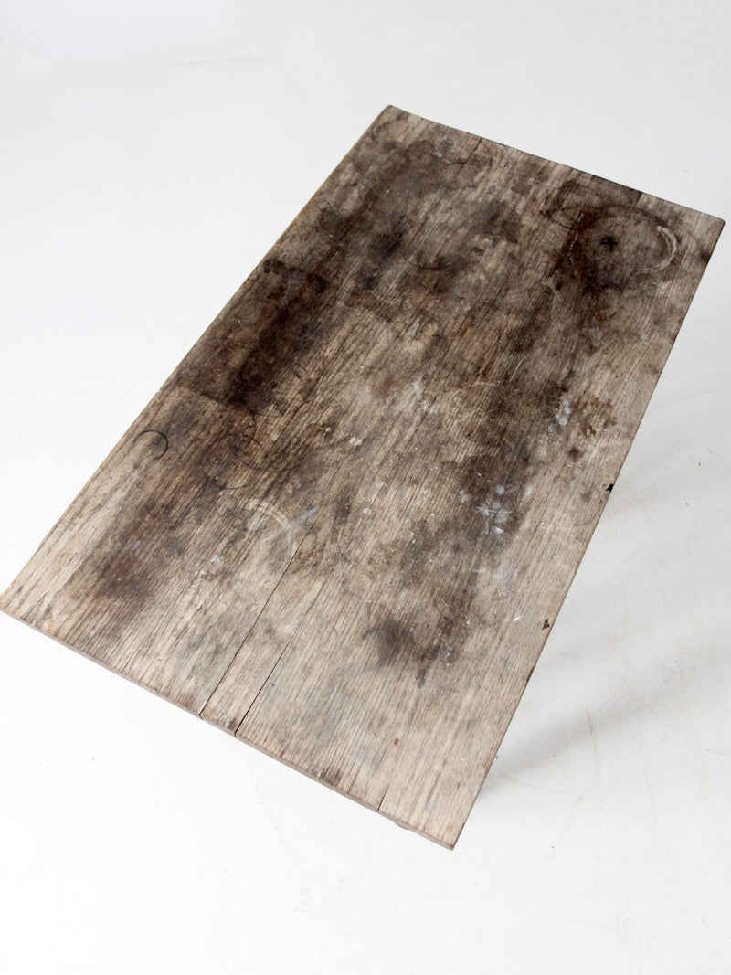 antique rustic hickory table