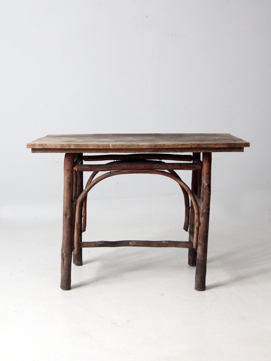 antique rustic hickory table