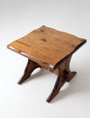 vintage rustic lodge style side table
