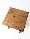 vintage rustic lodge style side table