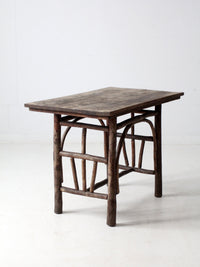 antique rustic hickory table