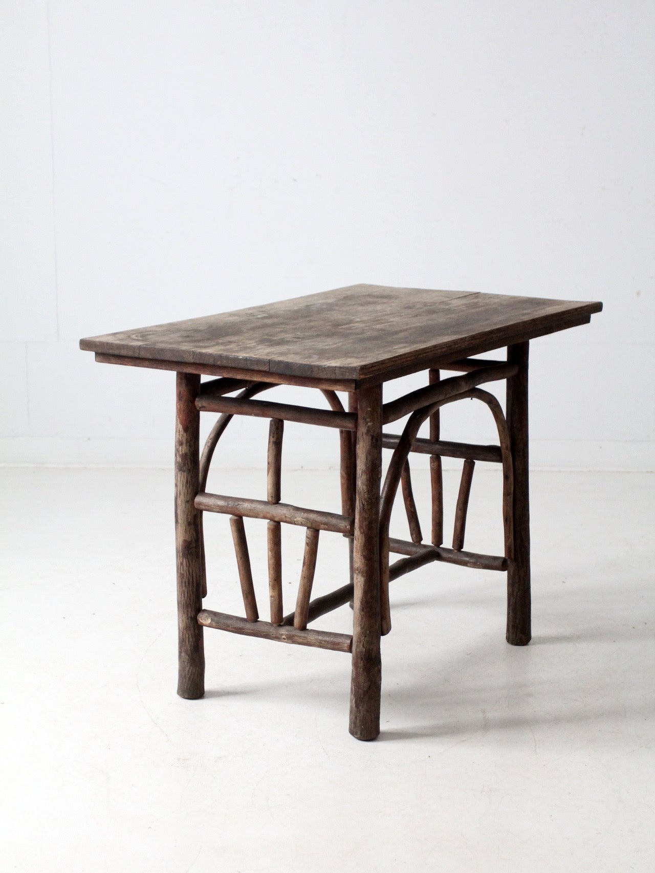 antique rustic hickory table
