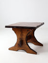 vintage rustic lodge style side table