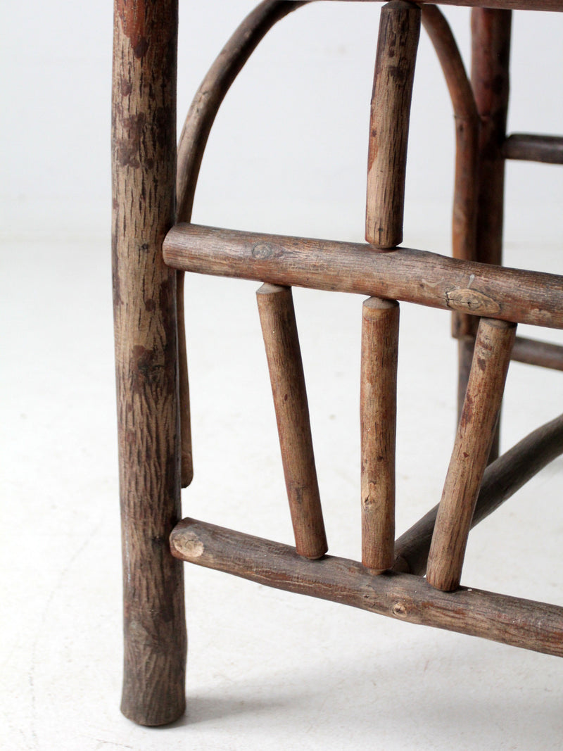 antique rustic hickory table