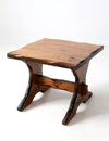 vintage rustic lodge style side table