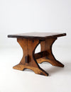 vintage rustic lodge style side table