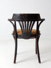 vintage bentwood chair with upholstered seat