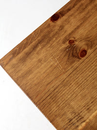 vintage Singer iron base table with wood top