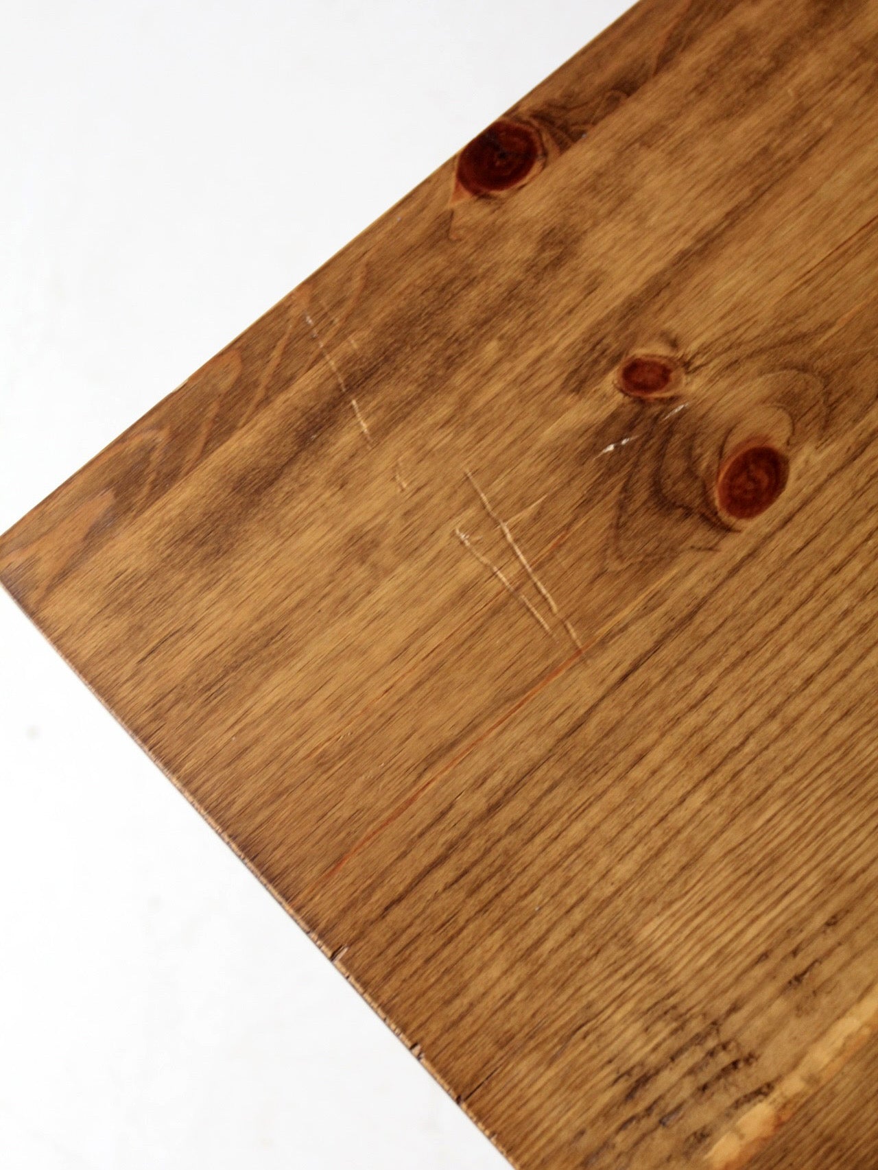 vintage Singer iron base table with wood top