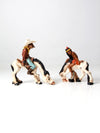 1970s Universal Statuary American West statues pair