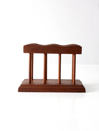 mid-century modern wood napkin holder