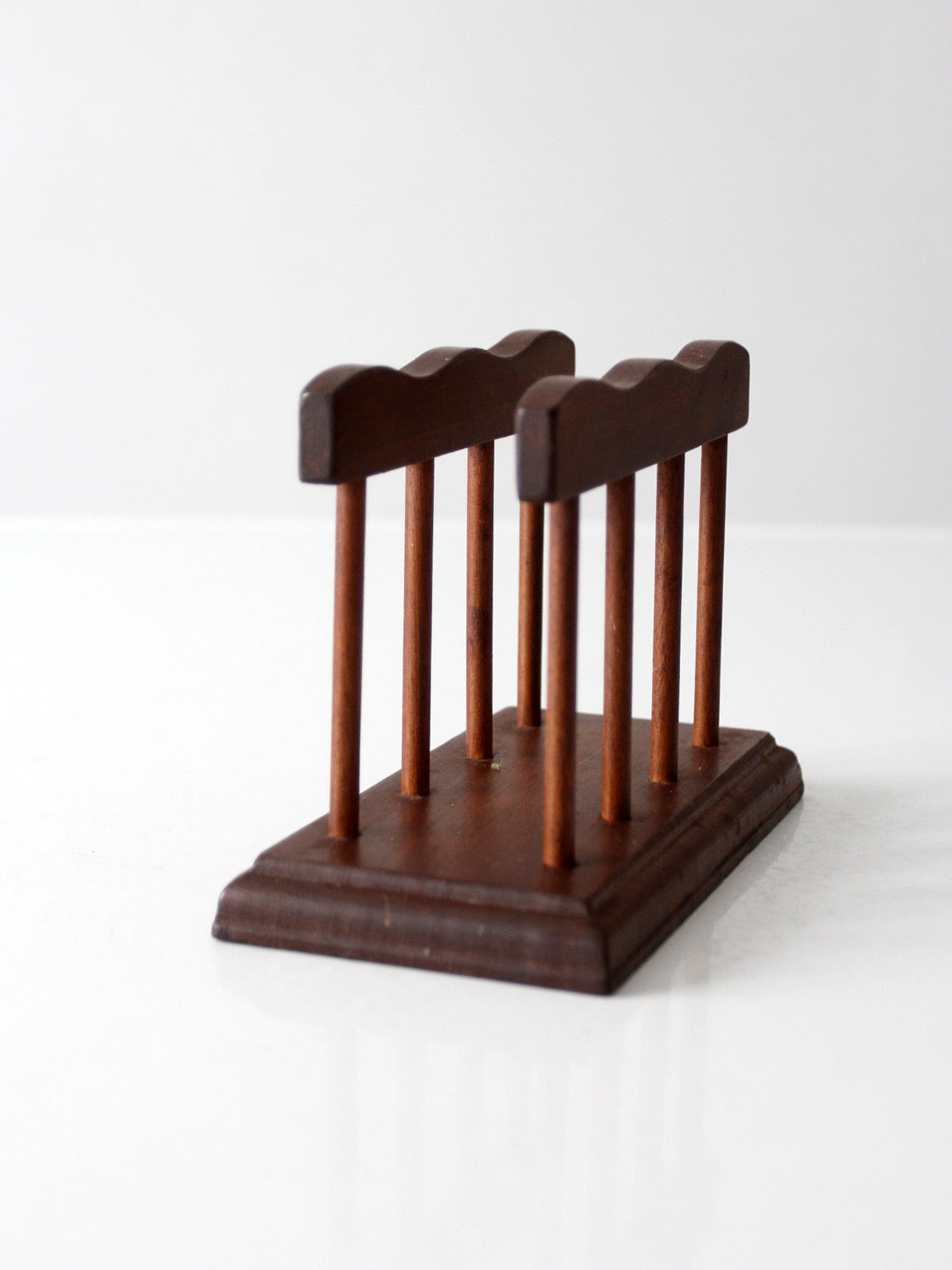 mid-century modern wood napkin holder