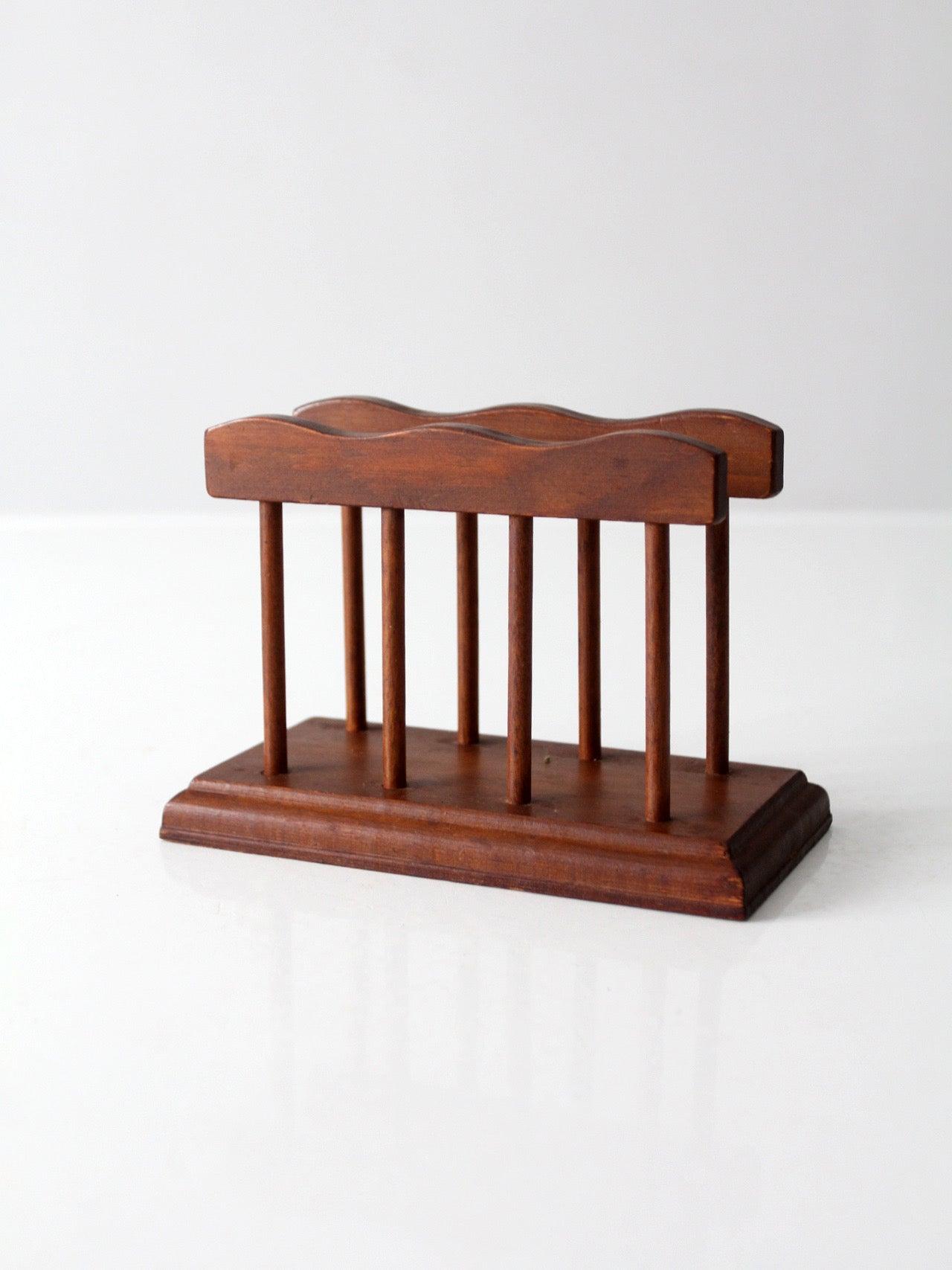 mid-century modern wood napkin holder