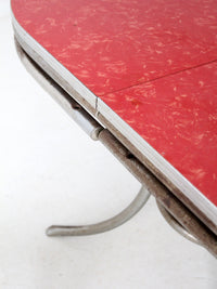 mid-century red laminate dinette set