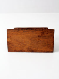 mid-century modern wood napkin holder