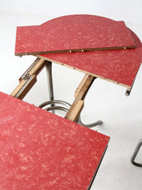 mid-century red laminate dinette set