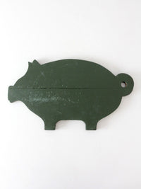 antique primitive pig kitchen board