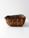 vintage woven storage basket