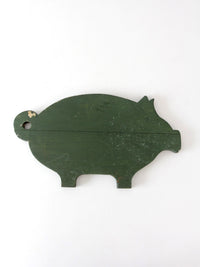 antique primitive pig kitchen board