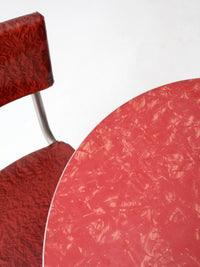 mid-century red laminate dinette set
