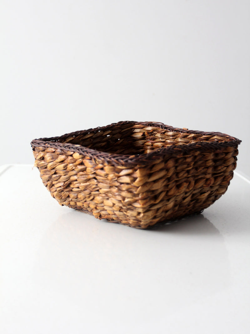 vintage woven storage basket