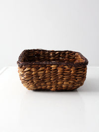 vintage woven storage basket