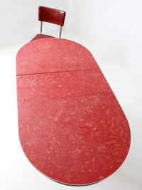 mid-century red laminate dinette set