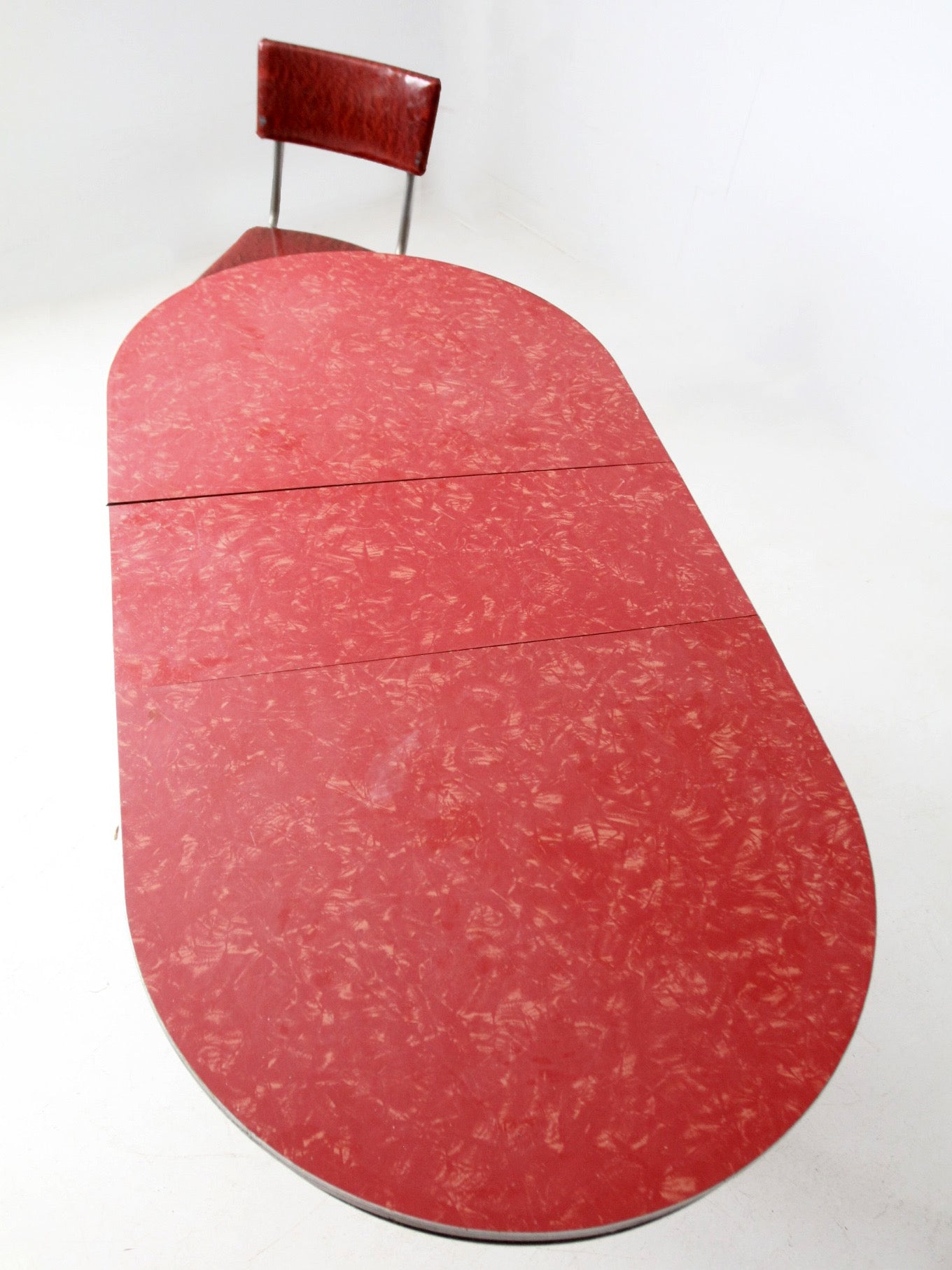 mid-century red laminate dinette set