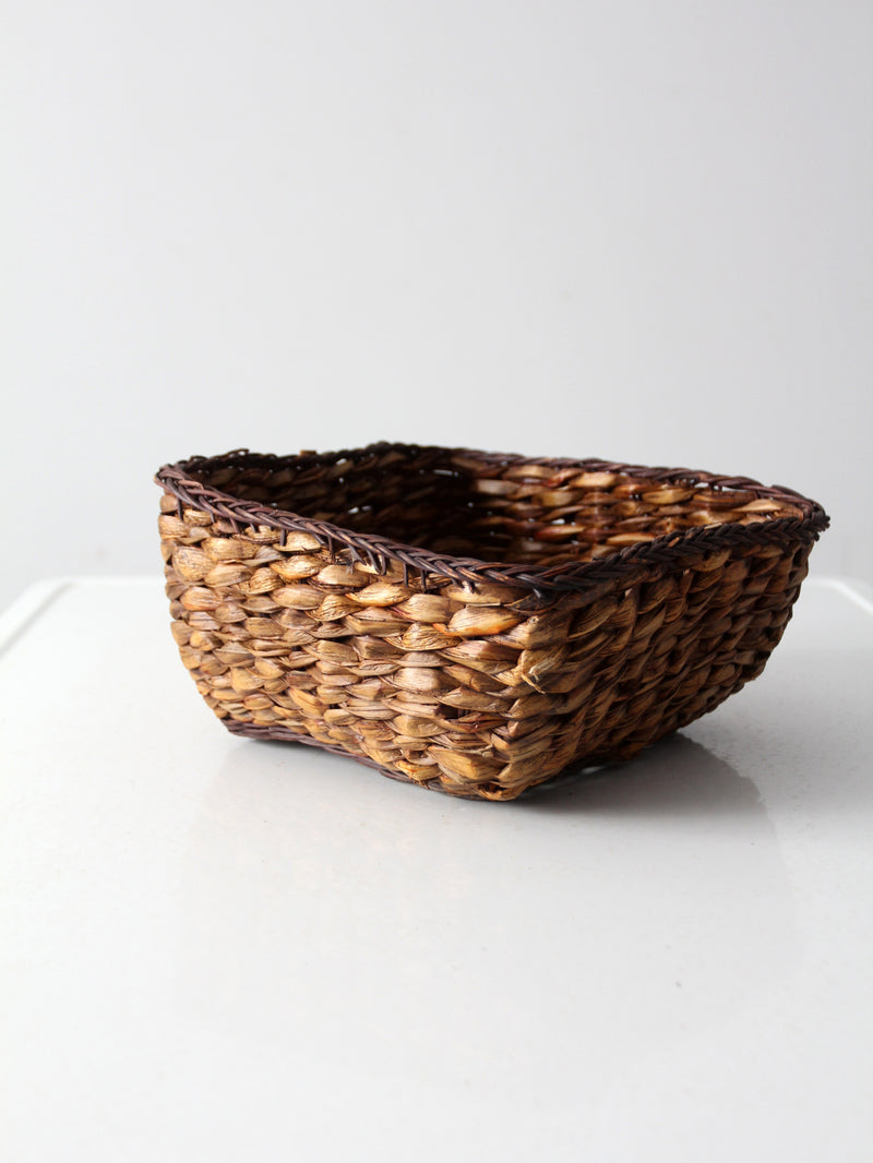 vintage woven storage basket