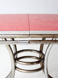 mid-century red laminate dinette set