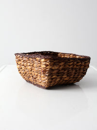 vintage woven storage basket