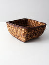 vintage woven storage basket