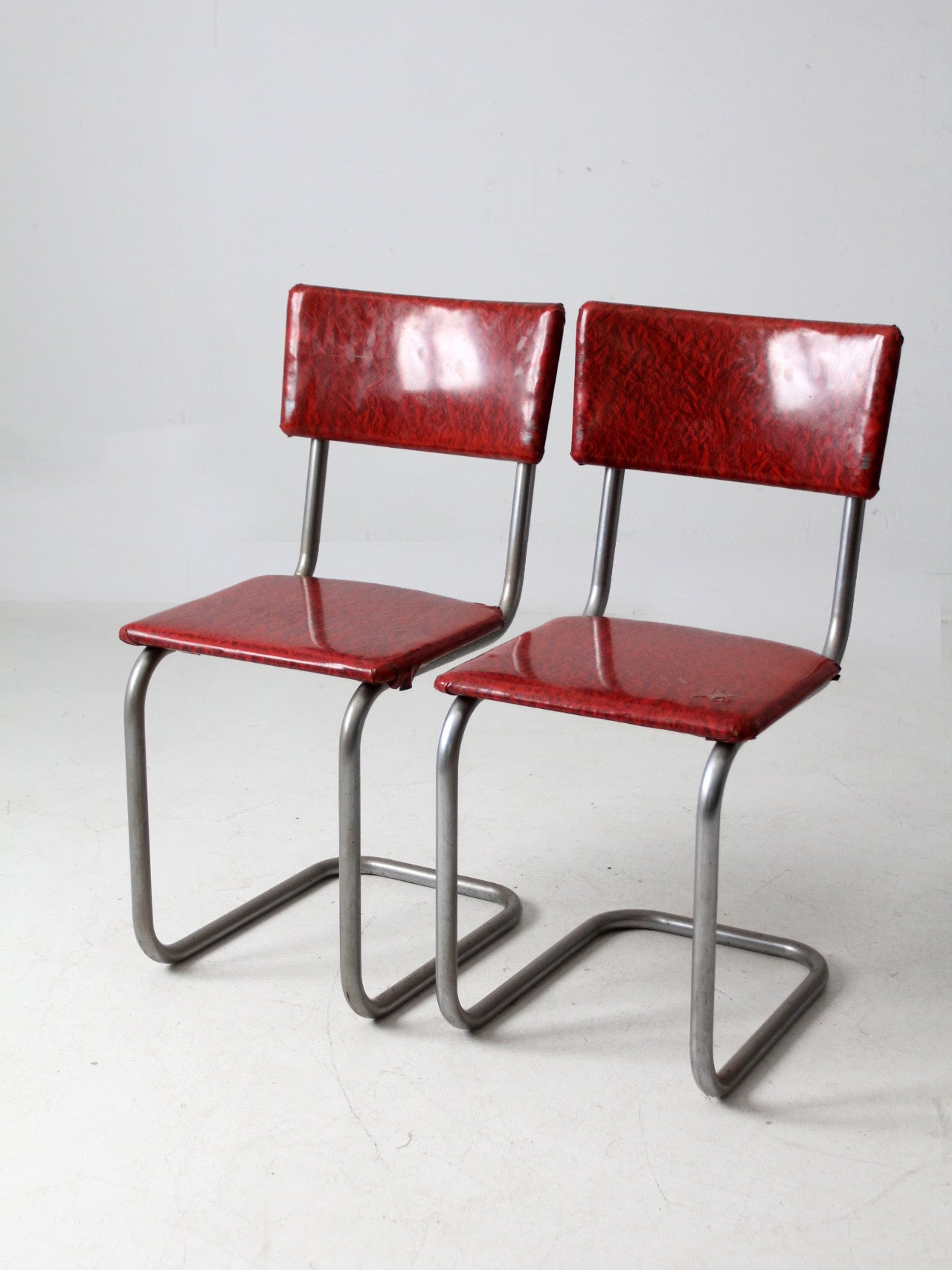 mid-century red laminate dinette set