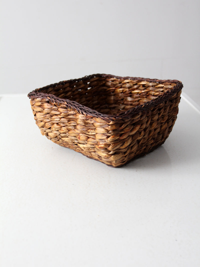 vintage woven storage basket