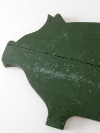 antique primitive pig kitchen board