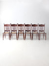 antique Victorian press back dining chairs
