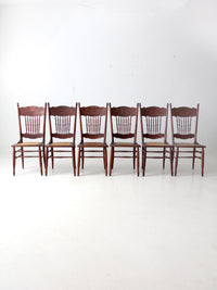 antique Victorian press back dining chairs
