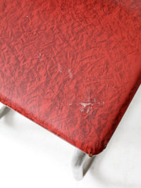 mid-century red laminate dinette set