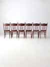 antique Victorian press back dining chairs