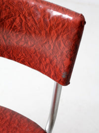 mid-century red laminate dinette set