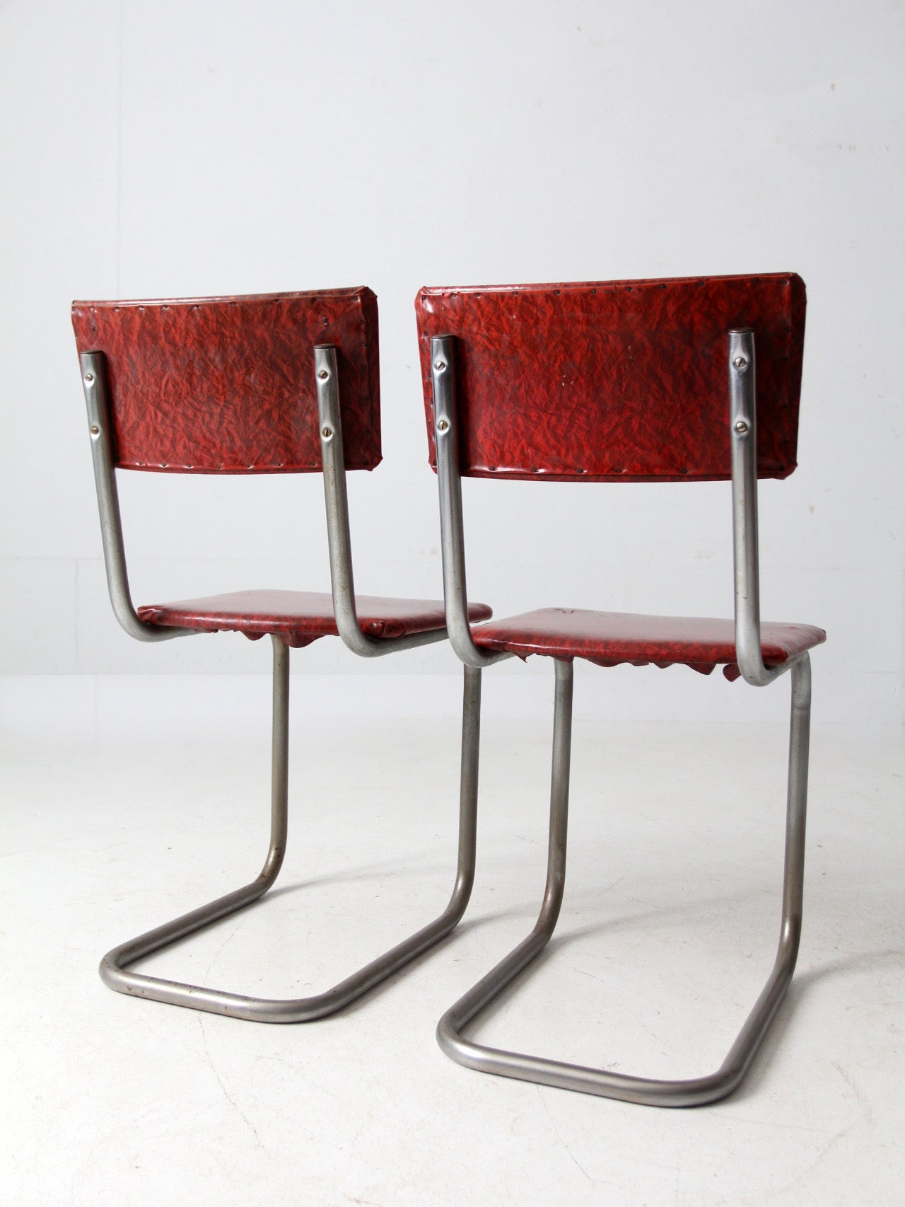 mid-century red laminate dinette set