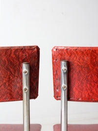 mid-century red laminate dinette set