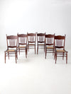 antique Victorian press back dining chairs