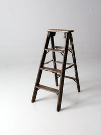 vintage painted wood ladder